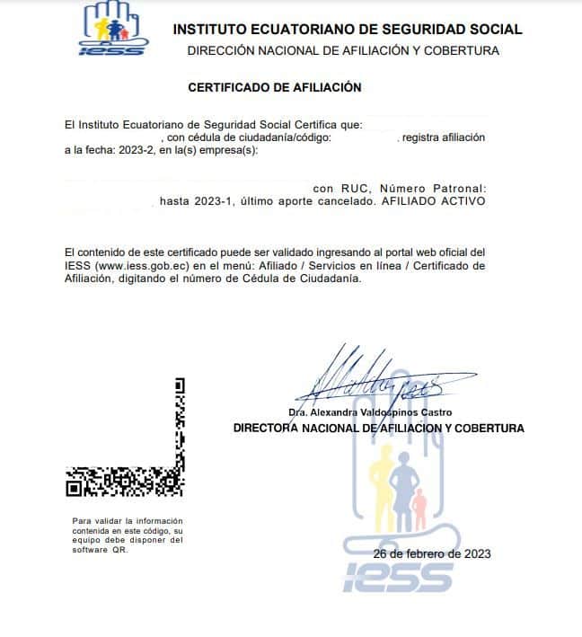 Certificado de afiliacion iess 1